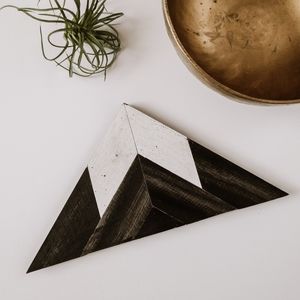 Alpine Worx Handmade Mountain Triangle Wood Art